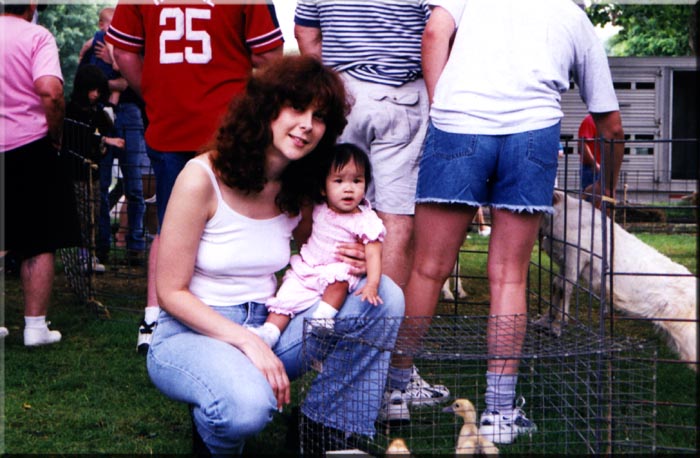 4th of July with Mom. 2001