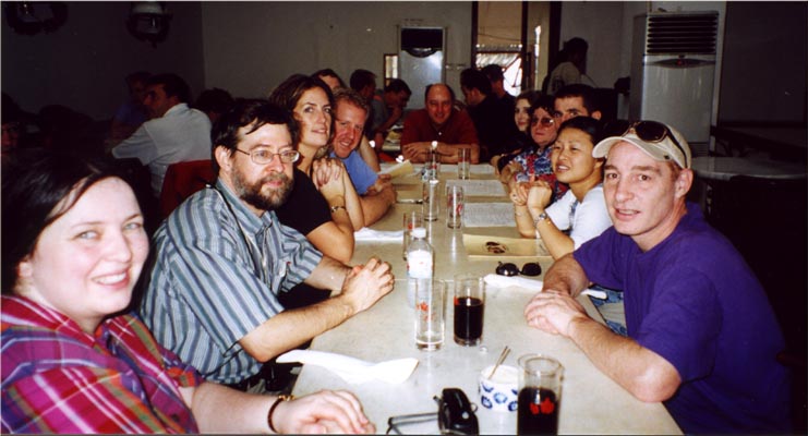 Afternoon lunch at CA' PHE MOCA. Left side Diane, Dan Audra Brian, Luke , Jake at head of table. Coming up the right side Lori, Pat, Michael, Joscelyn and myself. Sharon snapped this photo and Liliane and Steve are at the table to your left out of view.